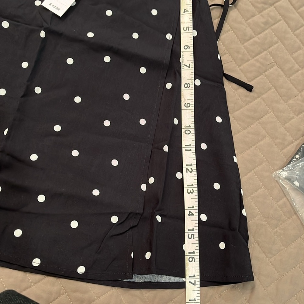 GAP Polka Dot Print Tie-Waist Mini Skirt/NWT/S - Picture 7 of 11